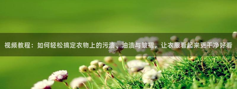 88直播乐球直播：视频教程：如何轻松搞定衣物上的污渍、油渍与皱褶，让衣服看起来更干净好看